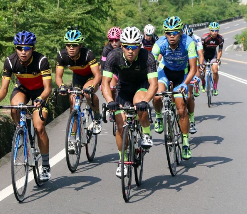 全運會自行車公路賽，在長埤湖與太平山之間公路舉行