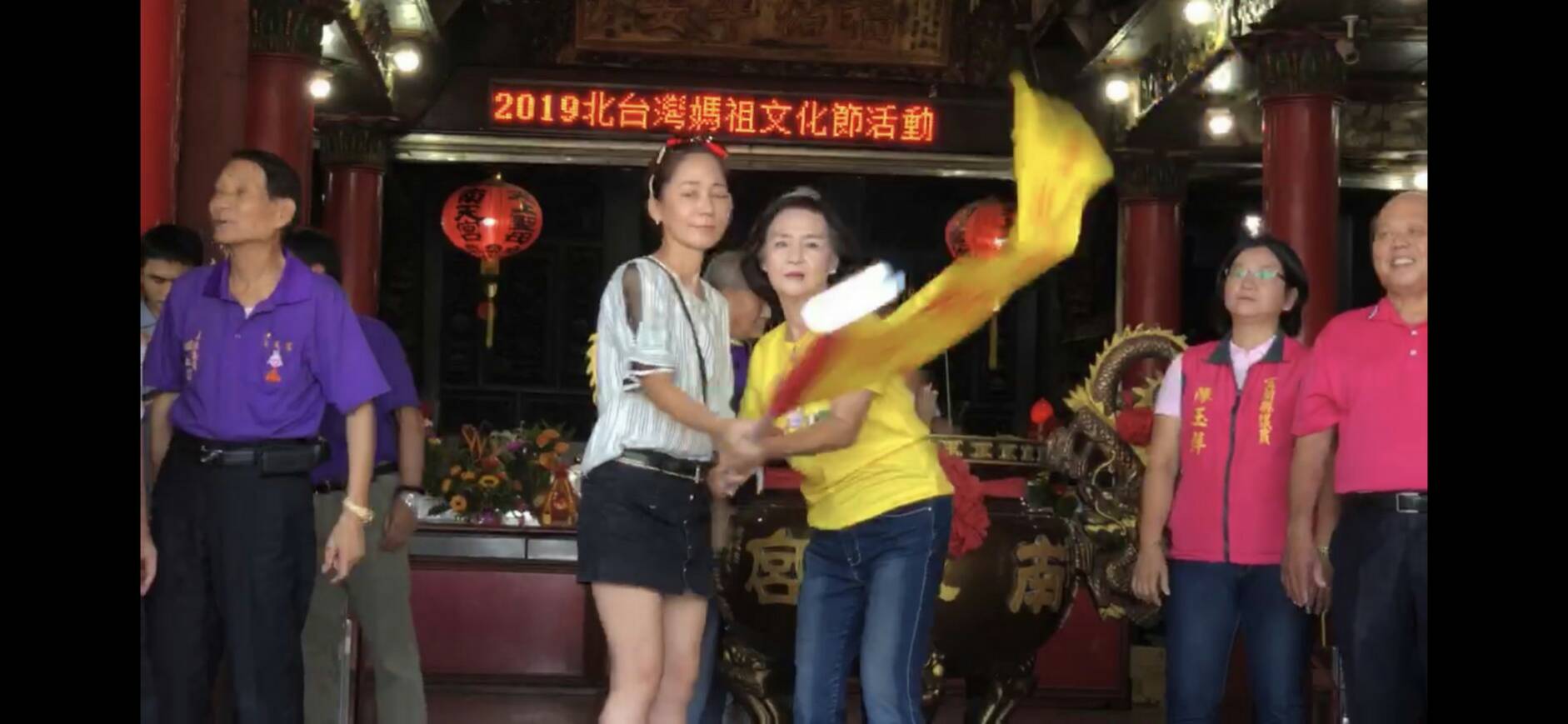2019北臺媽祖文化節 林姿妙授旗海陸遶境總指揮 庇佑活動順利 