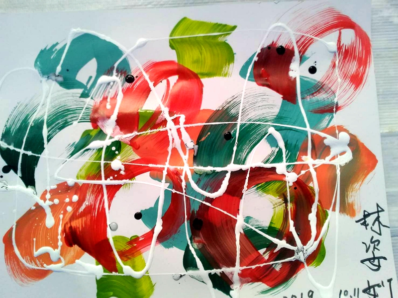 林姿妙縣長抽畫處女作