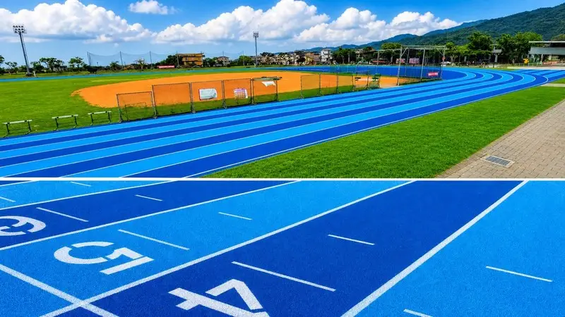 三星鄉運動場改善則採用高性能PU跑道,兼具耐久與舒適,打造全齡共享的運動空間