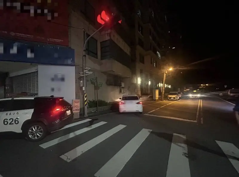 五結毒駕自撞事故現場