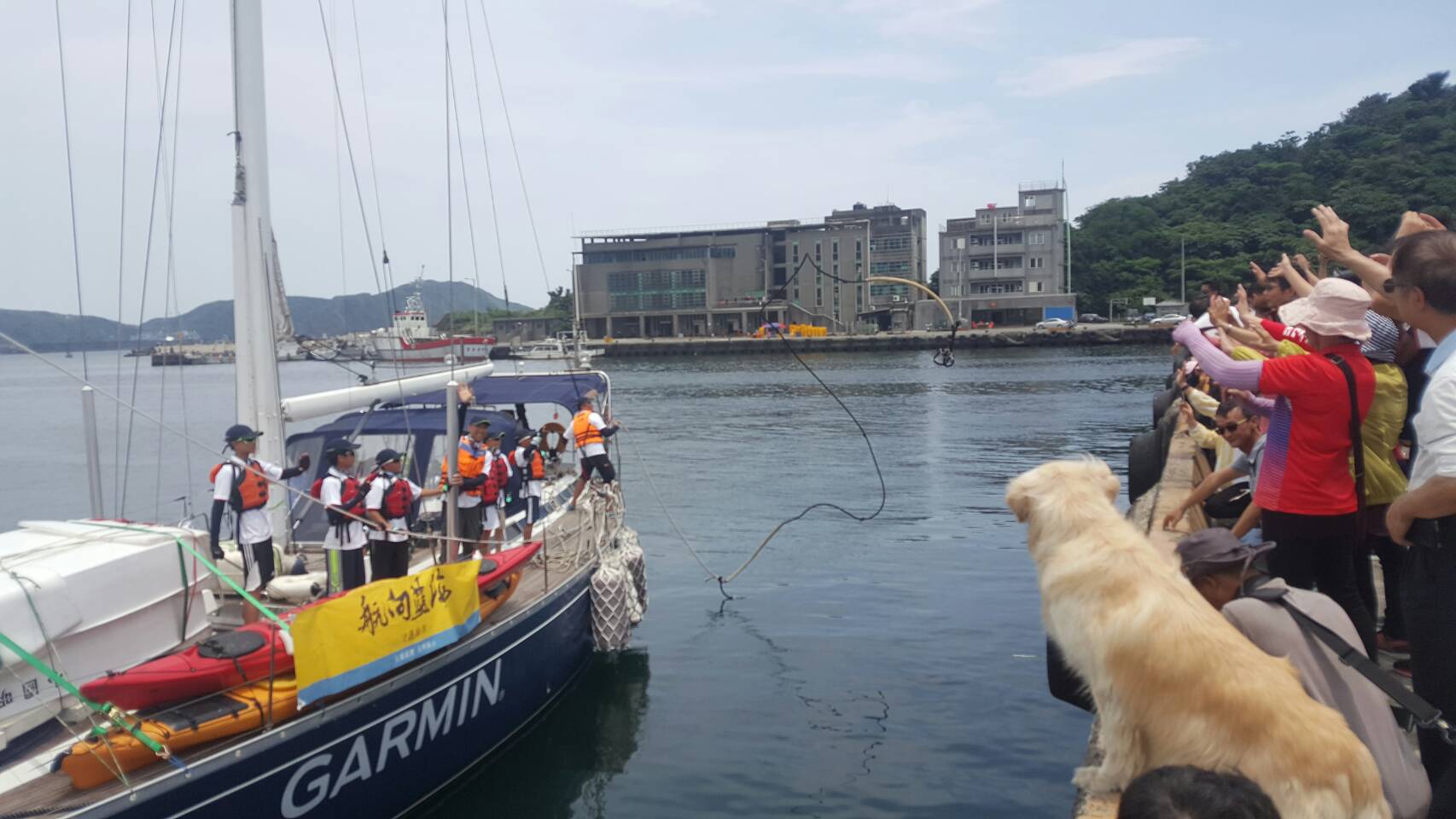 岳明海洋之子光腳號首航 橫渡黑潮勇闖石垣島