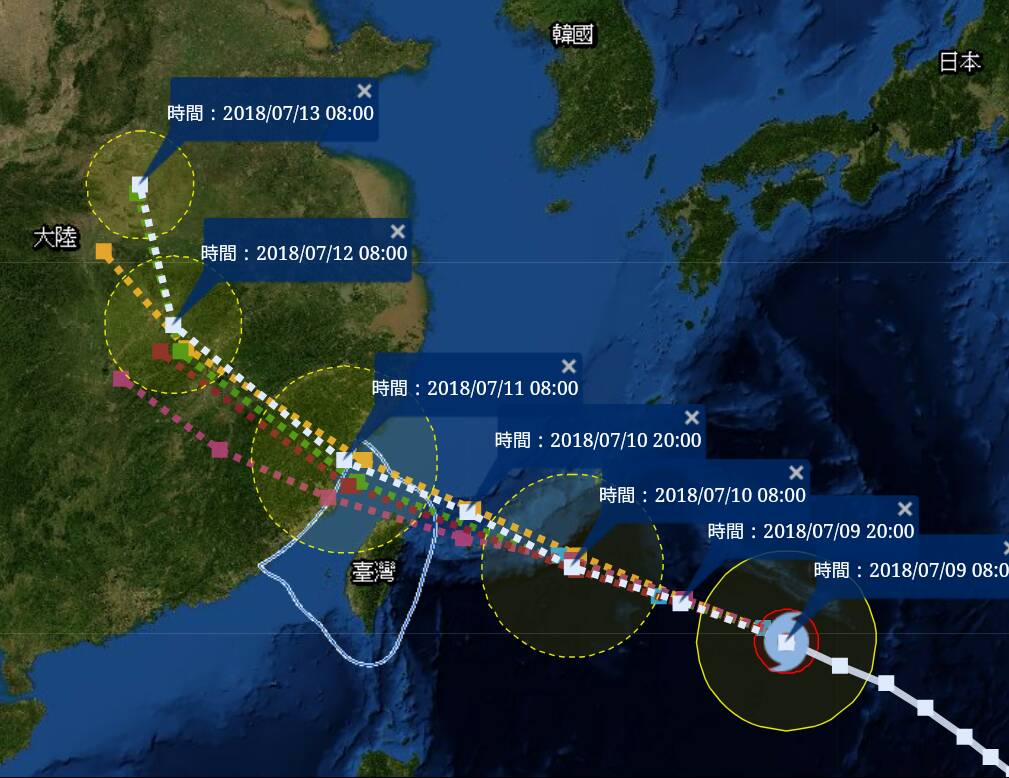 部分列車已停駛 不斷更新/瑪莉亞颱風新訊