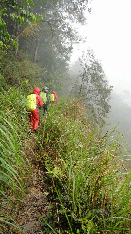 登山客山區失溫 消防局與林務局人員前往救援