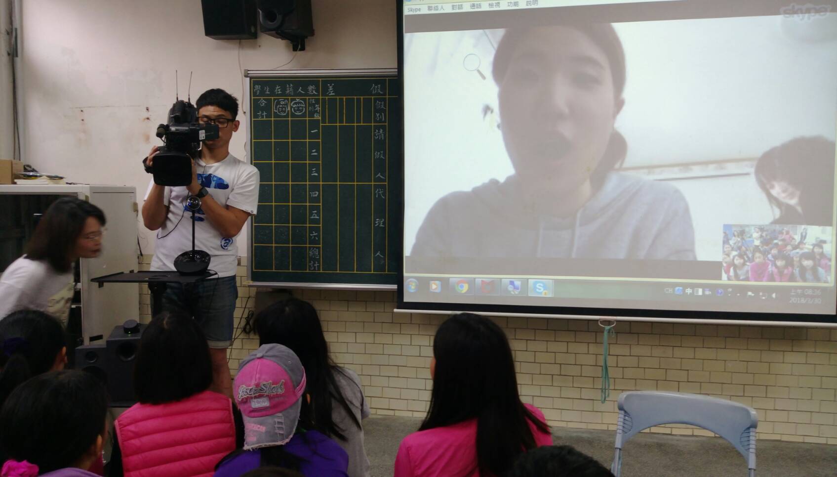 漂海相機牽起臺日情誼 日本富士電視至岳明國小直播