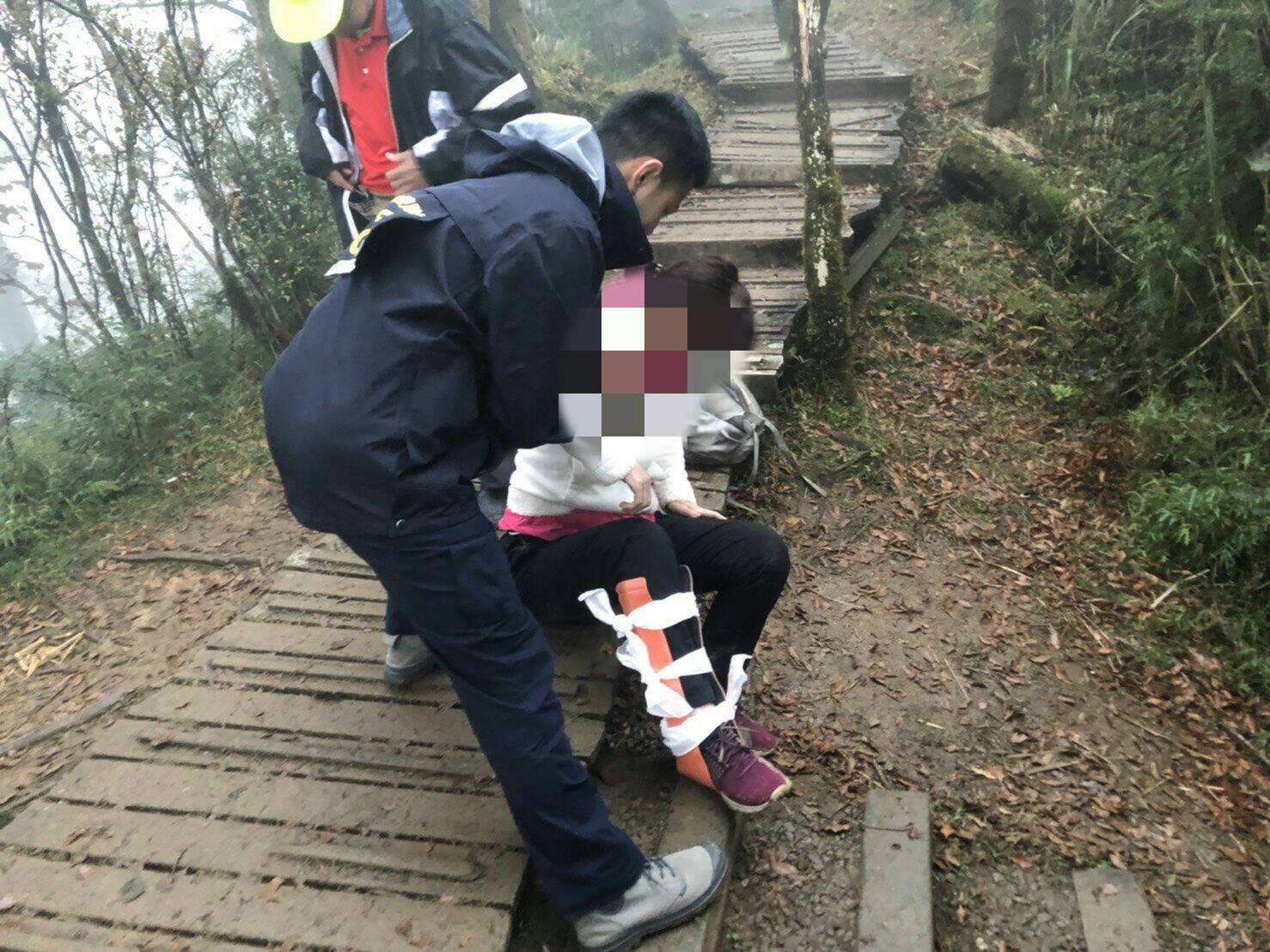 60歲女婦太平山山毛櫸步道摔傷 警消馳往救援
