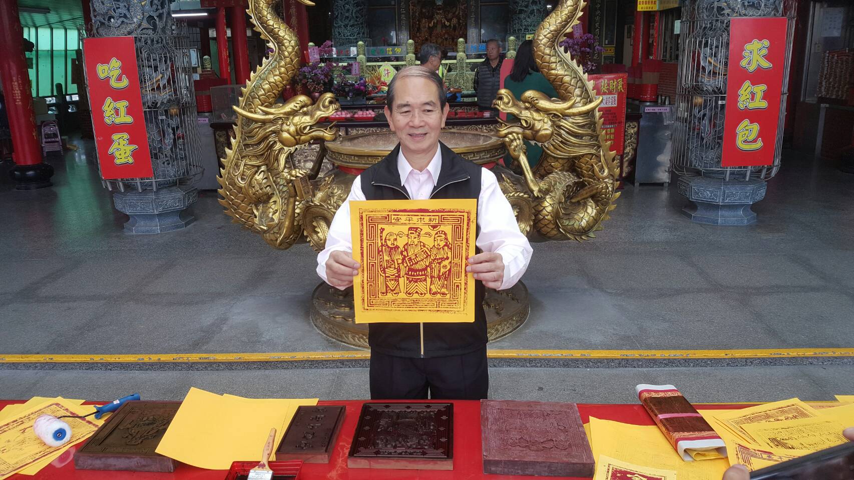 神明祈福喜迎春 四結金身土地公廟搞創意