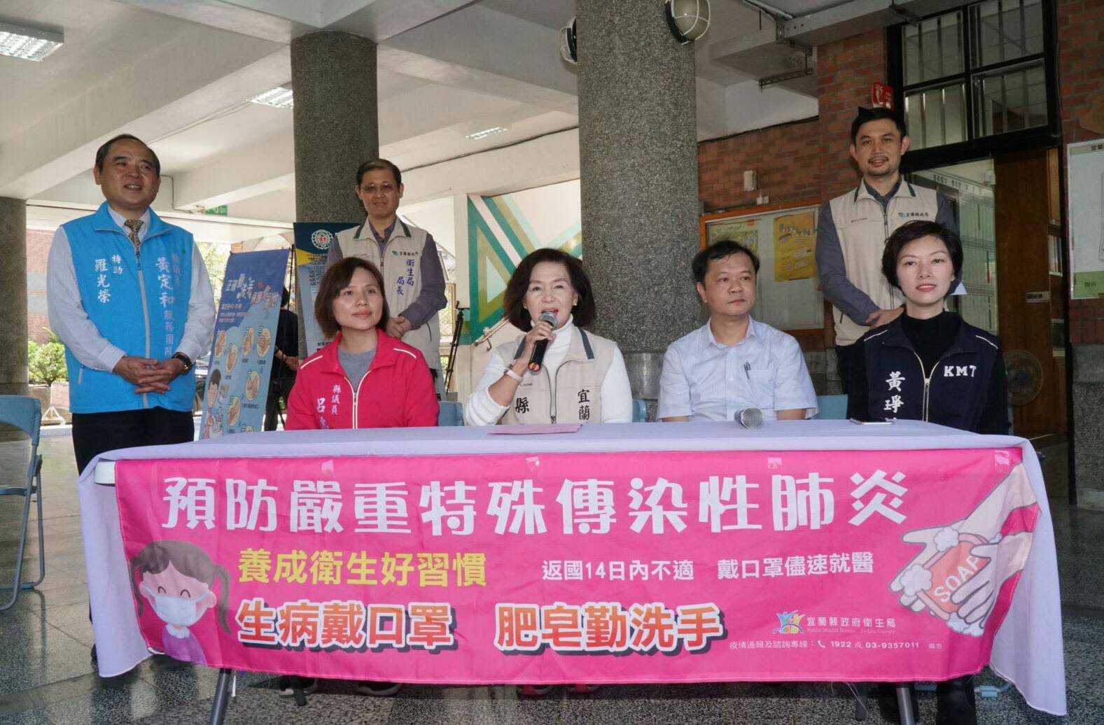 友善校園防疫週 林姿妙首站抵國華國中巡視校園整備工作