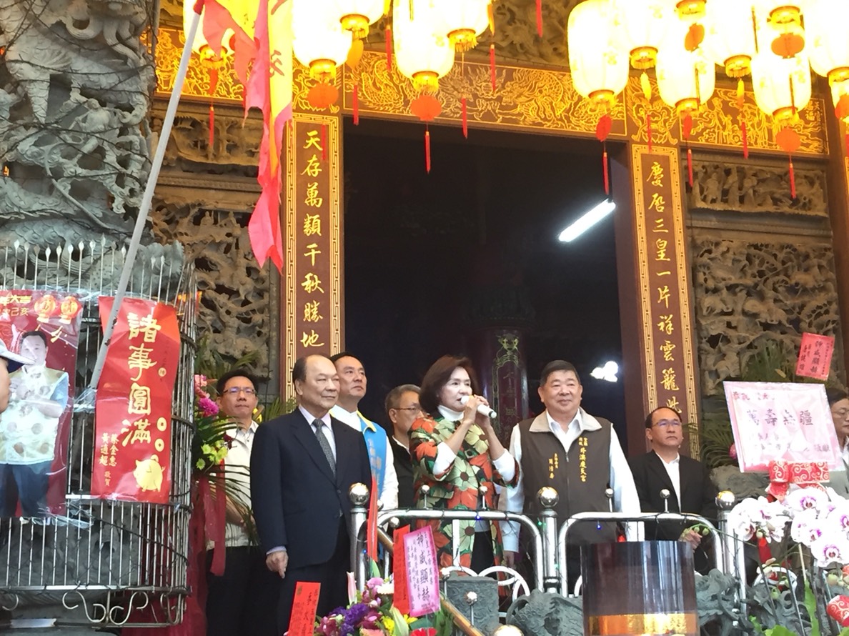 農初九天公廟最夯 林姿妙縣長廟宇發紅包