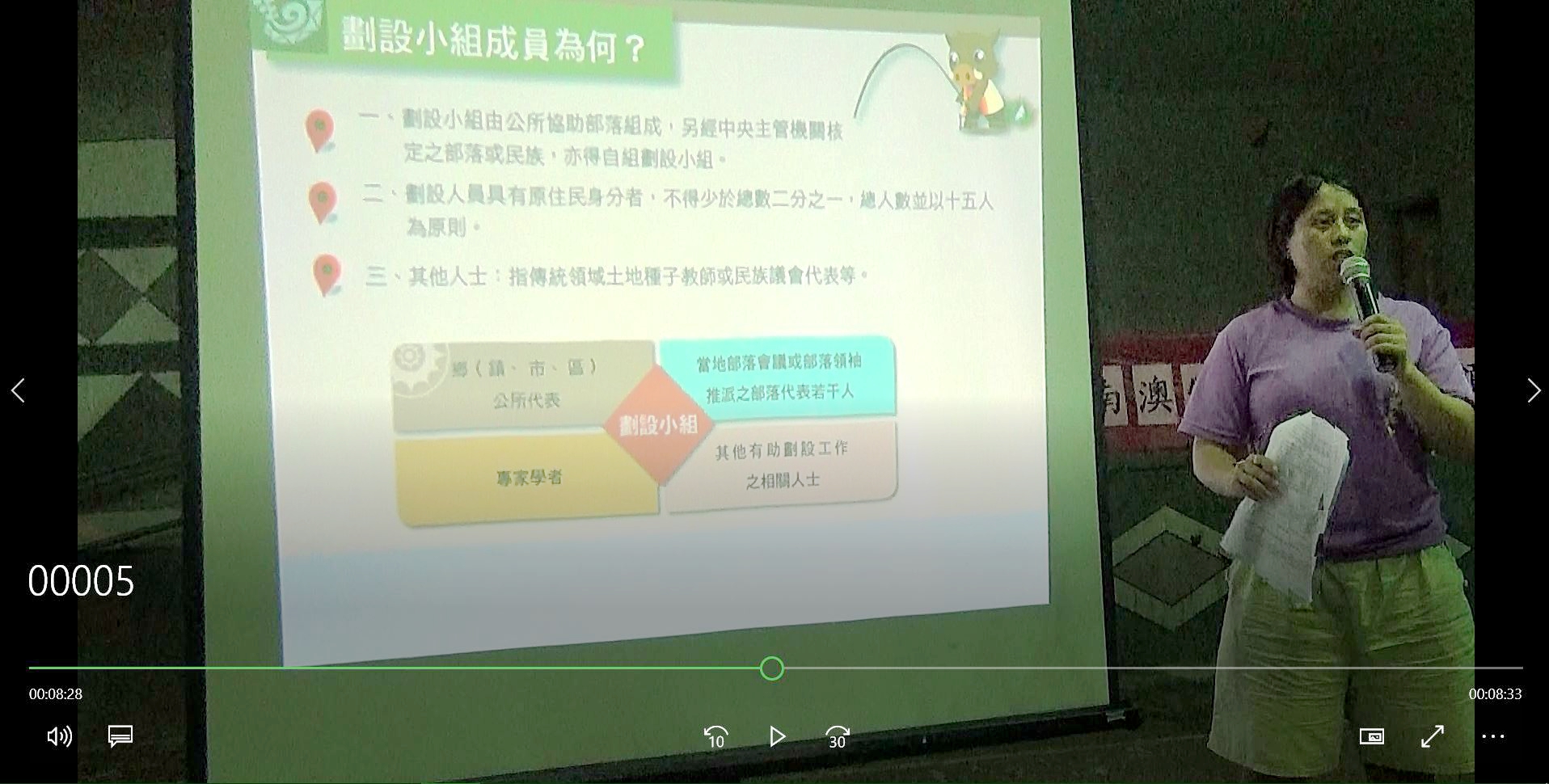南澳村村民吳文琳的發言