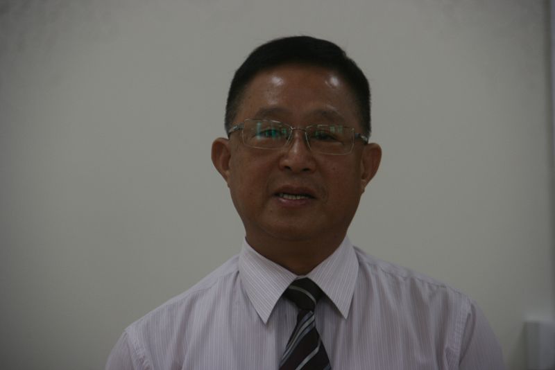 接受縣級表揚的蘇澳調解委員林明宗