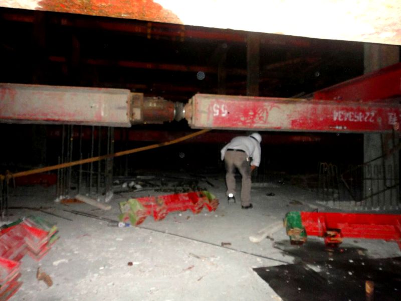 歐姓建築工人慘遭倒塌鋼樑壓死