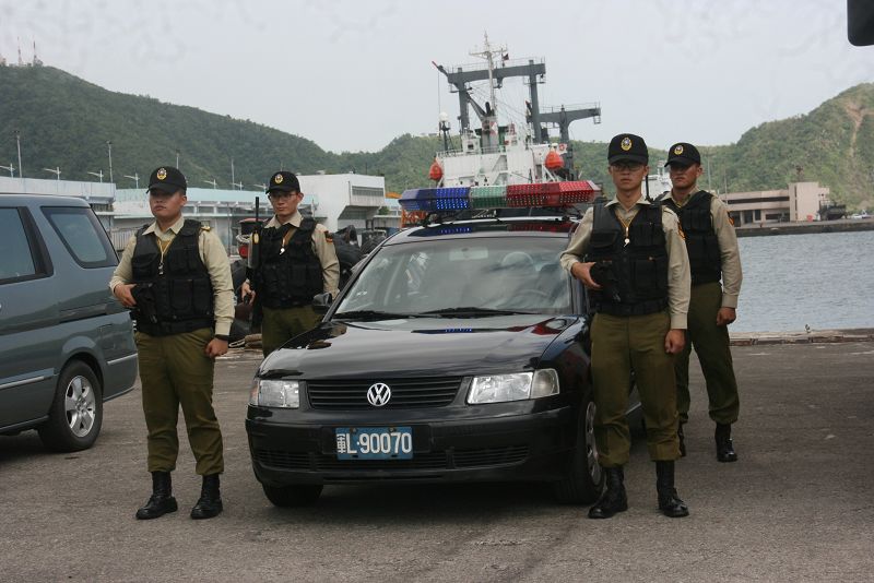 港安演習憲兵部隊受檢