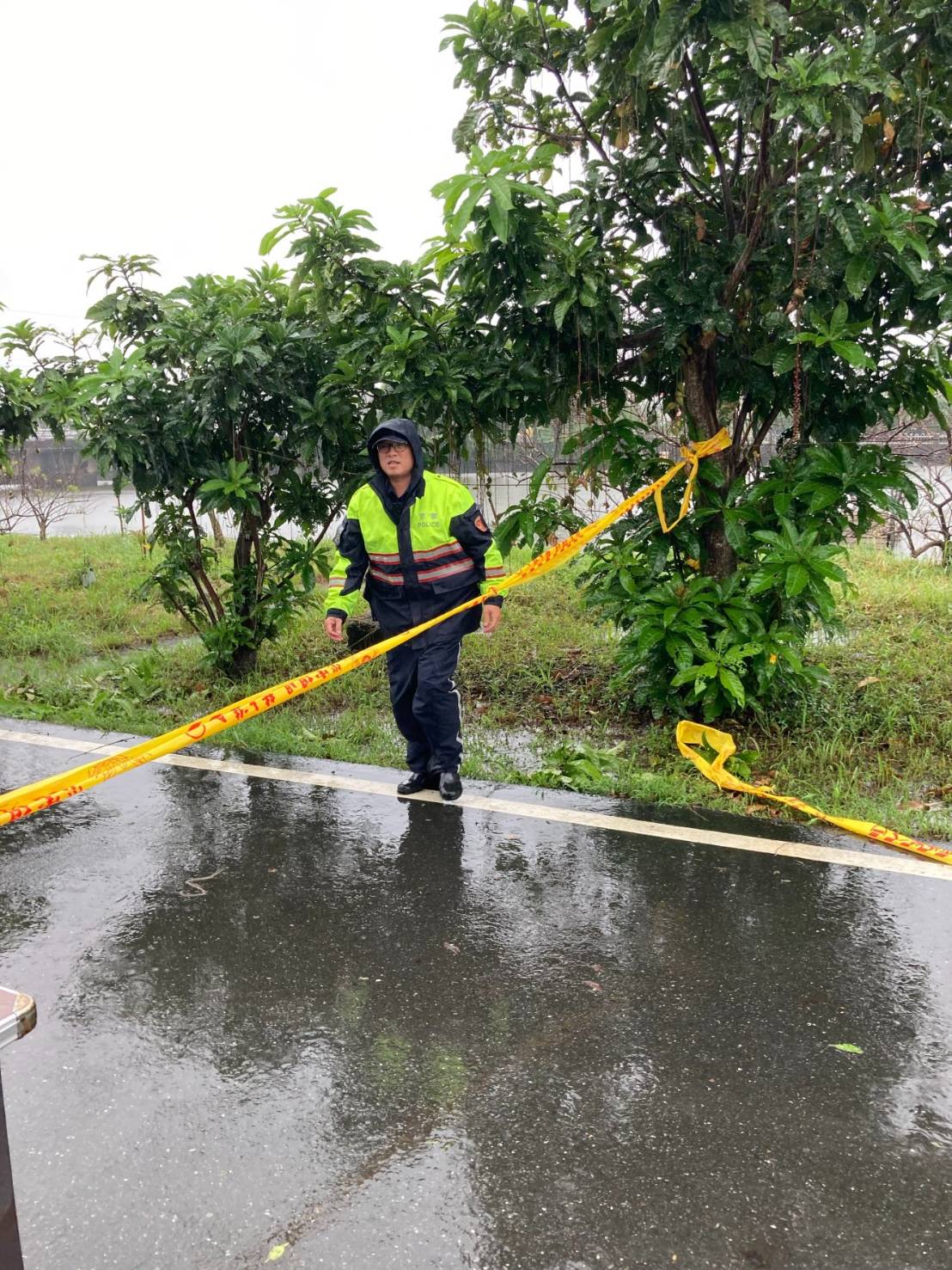 五十二甲溼地路段淹水若汪洋