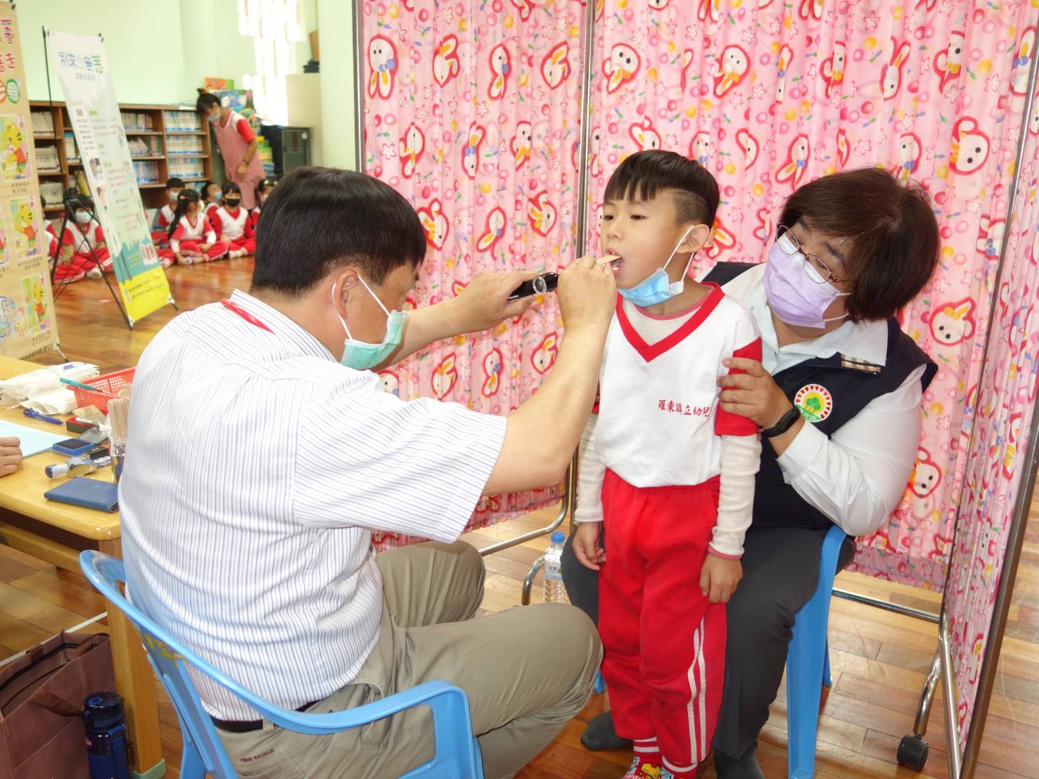 羅東鎮公所為幼兒園學童健檢