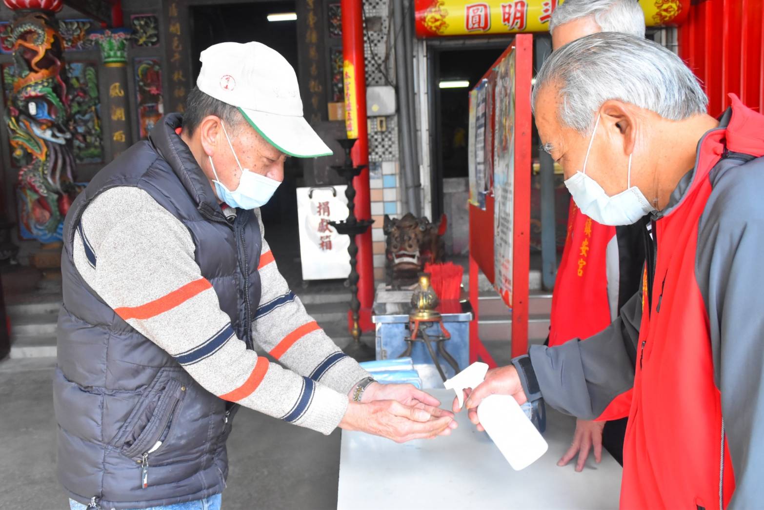 三星公所針對宮廟發放口罩