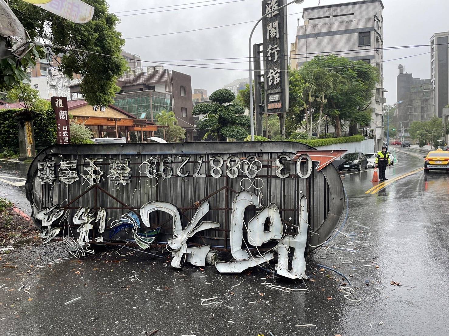 震後易坍方、落石