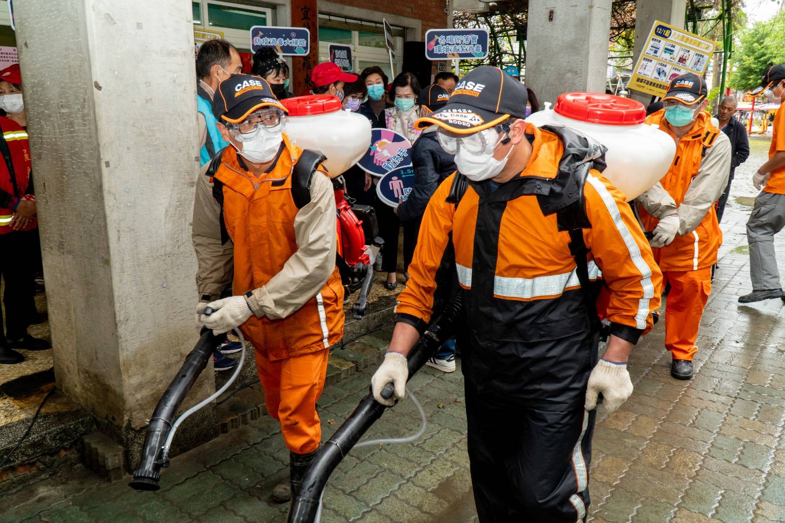 羅東夜市全面消毒