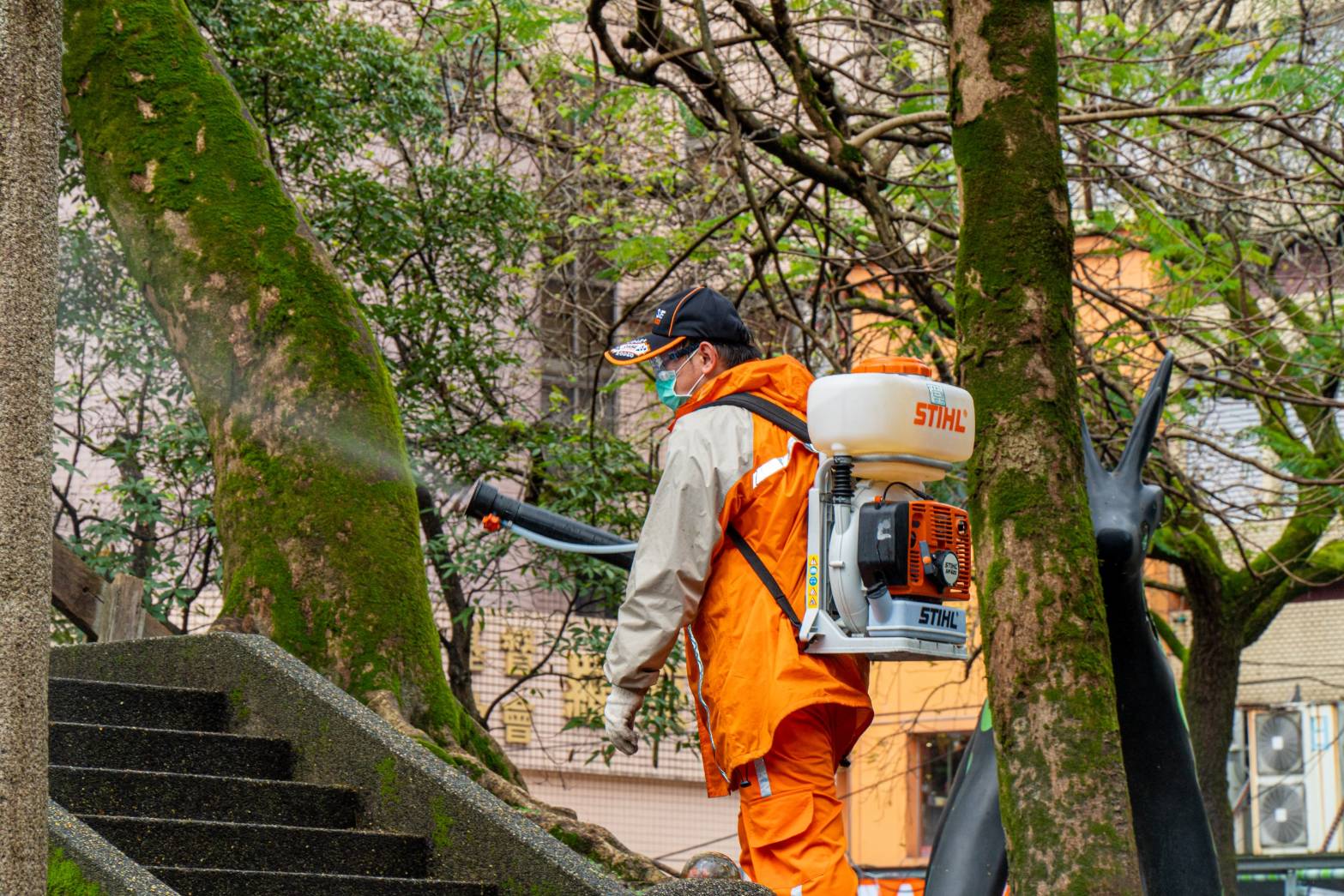 羅東夜市全面消毒