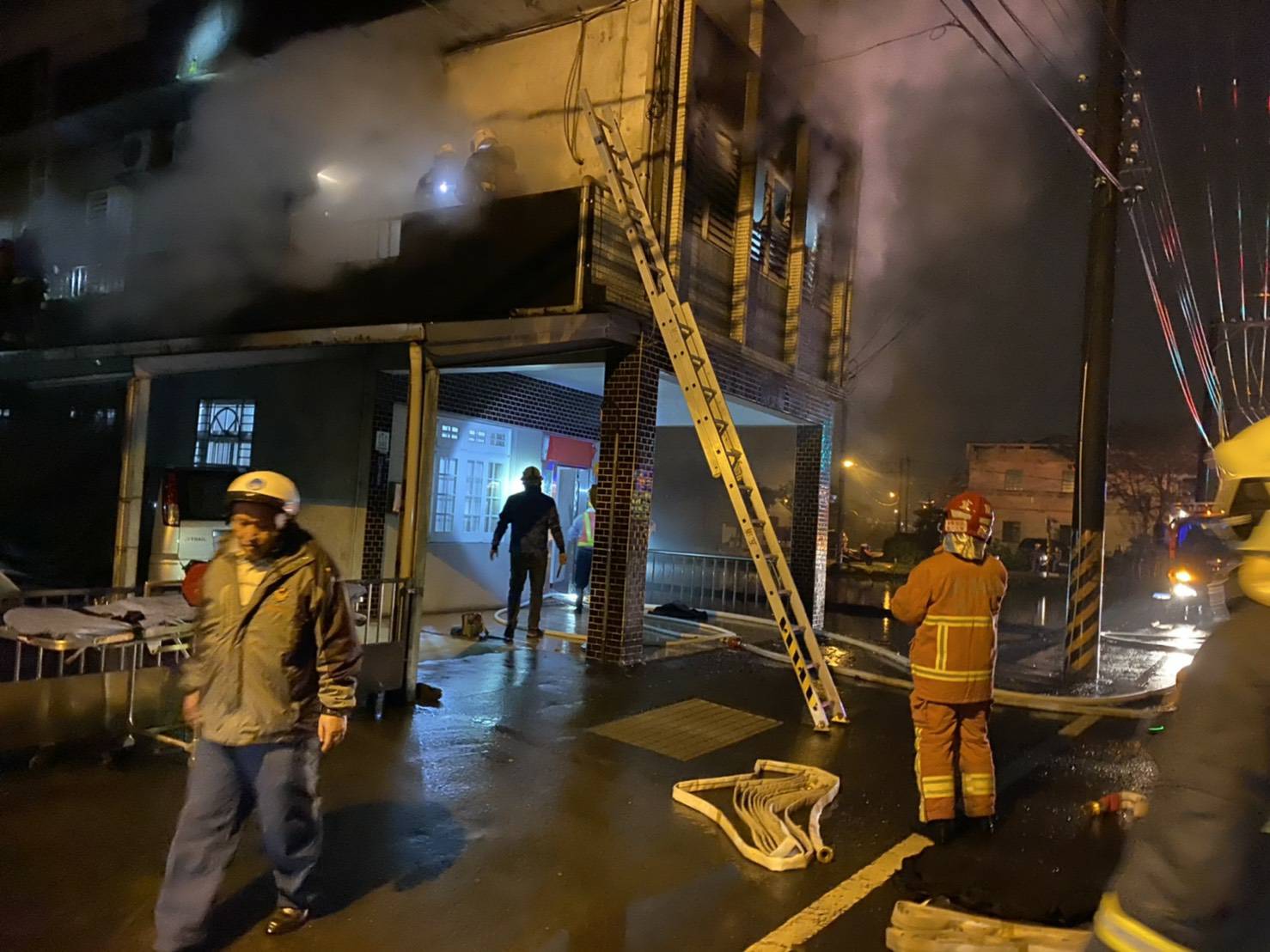 羅東月眉路傍晚傳火災