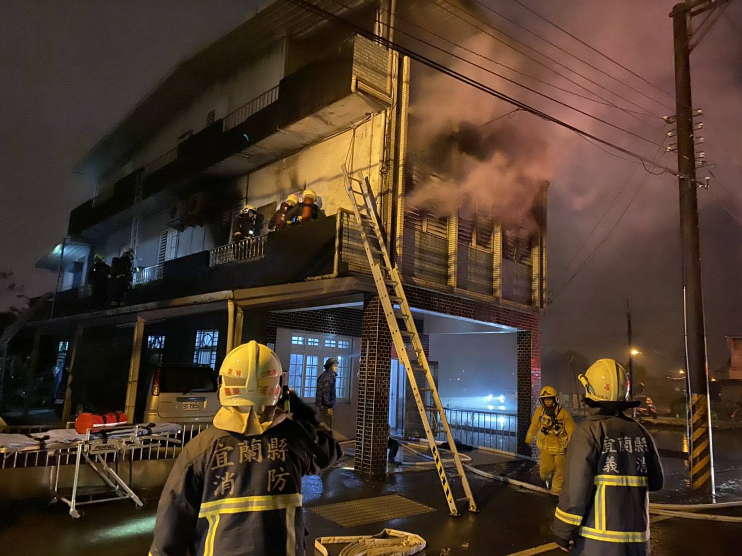 羅東月眉路傍晚傳火災