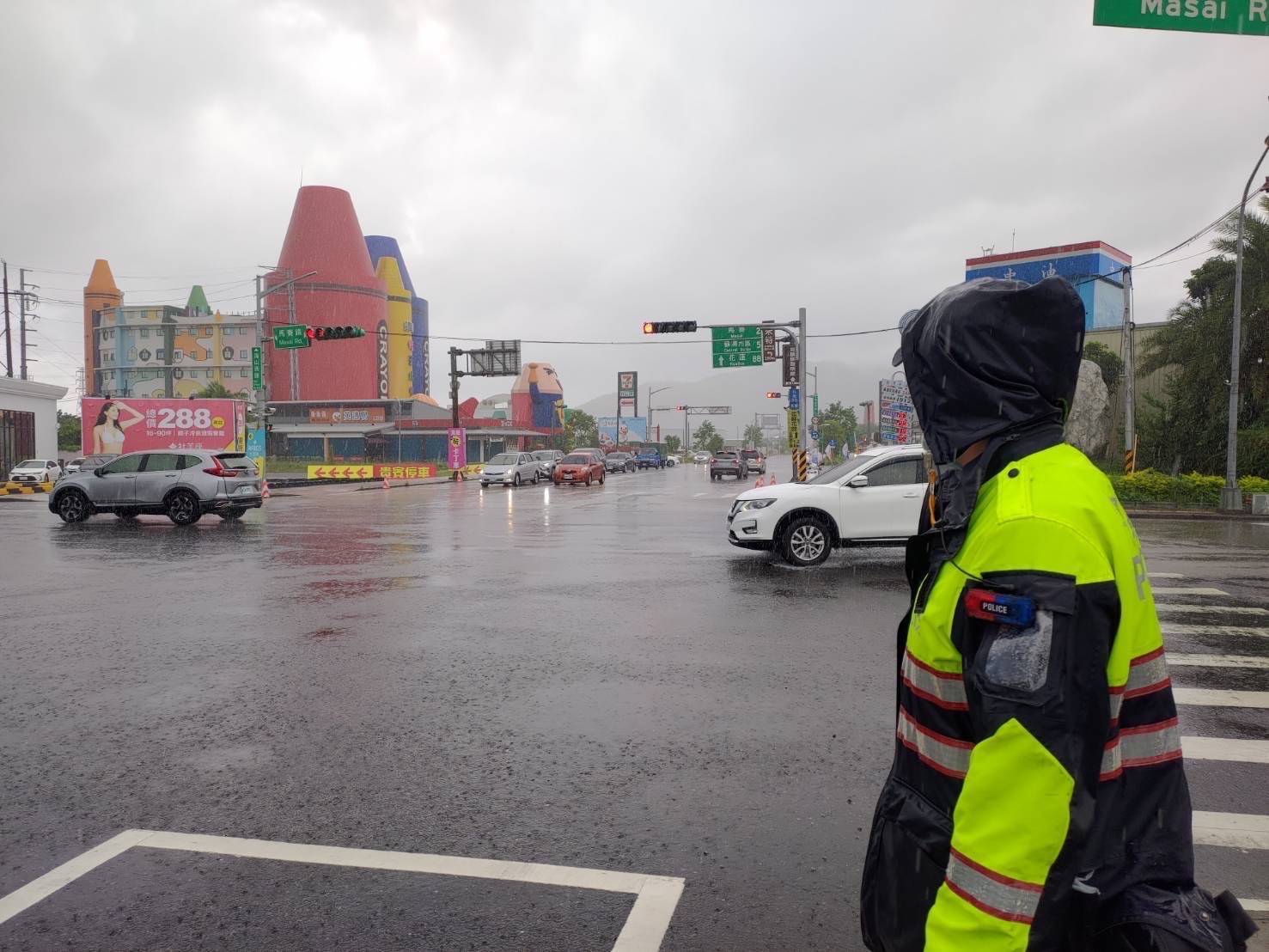 元旦連假蘇花路廊車流