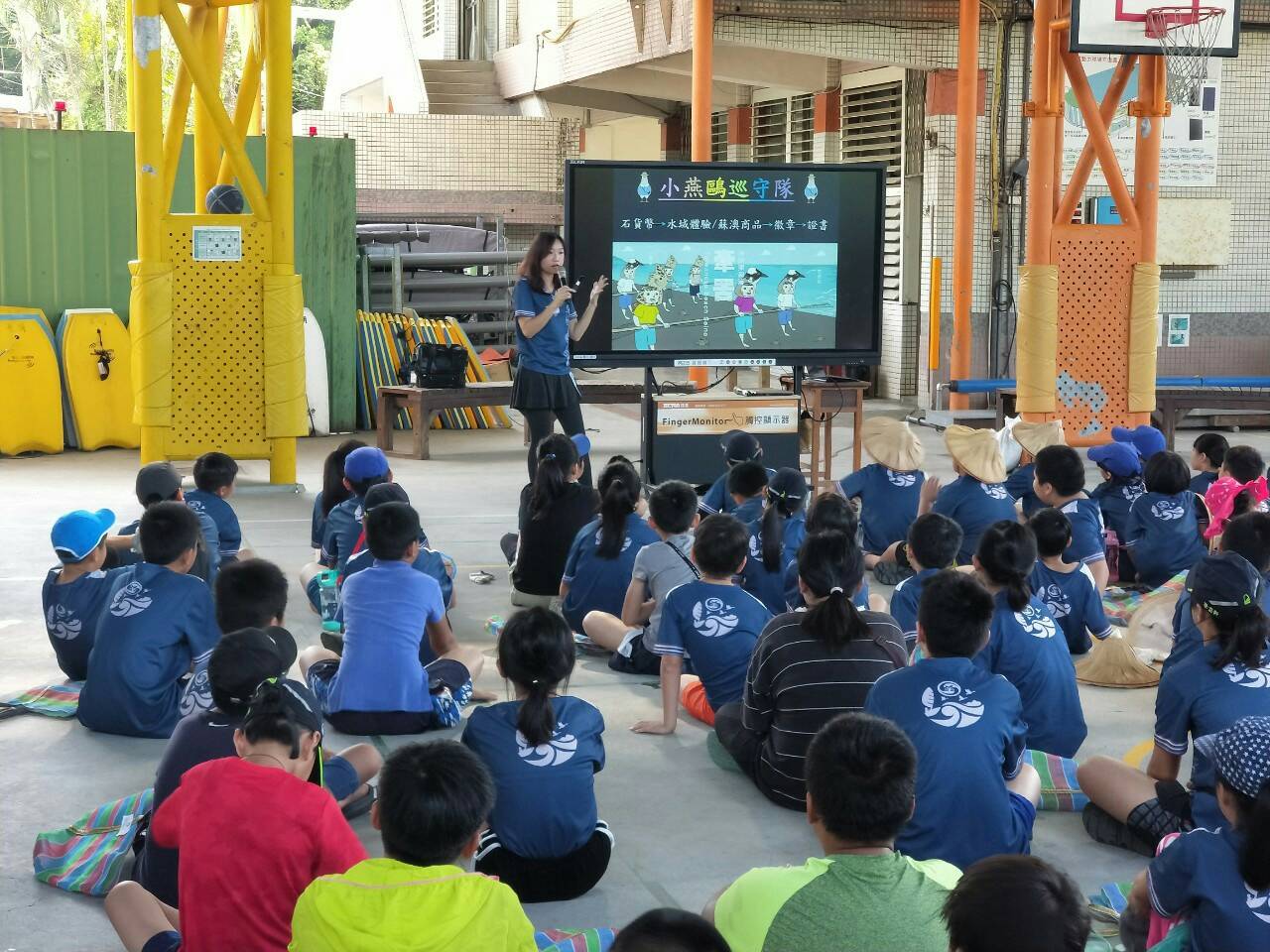 岳明國小與無尾港文教結合師生、居民 成立小燕鷗守護巡守隊