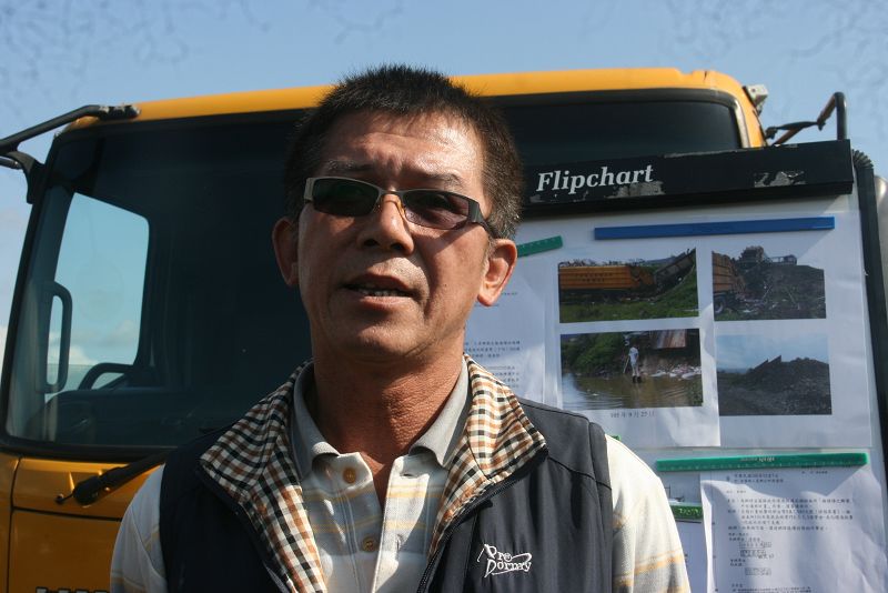 揭發三星鄉垃圾掩埋場涉嫌貪瀆案的鄉代溫慶華