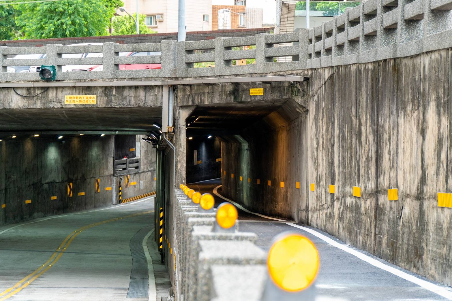 羅東倉前地下道提前恢復通車