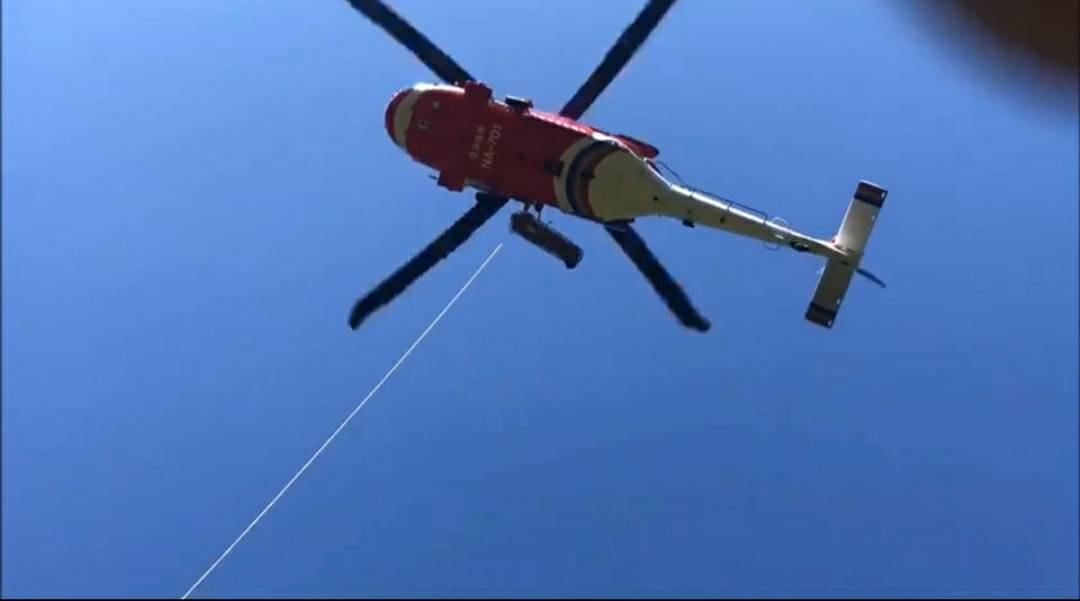 南澳古道登山客墬山谷動用直升機救援