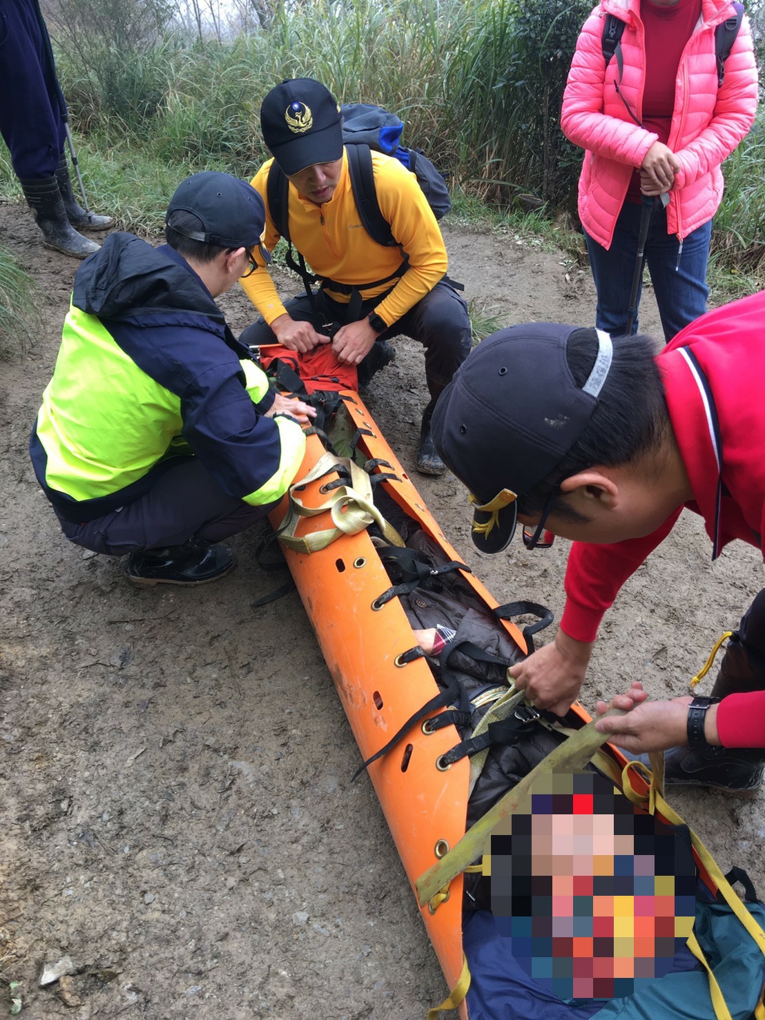 太平山遊客摔傷