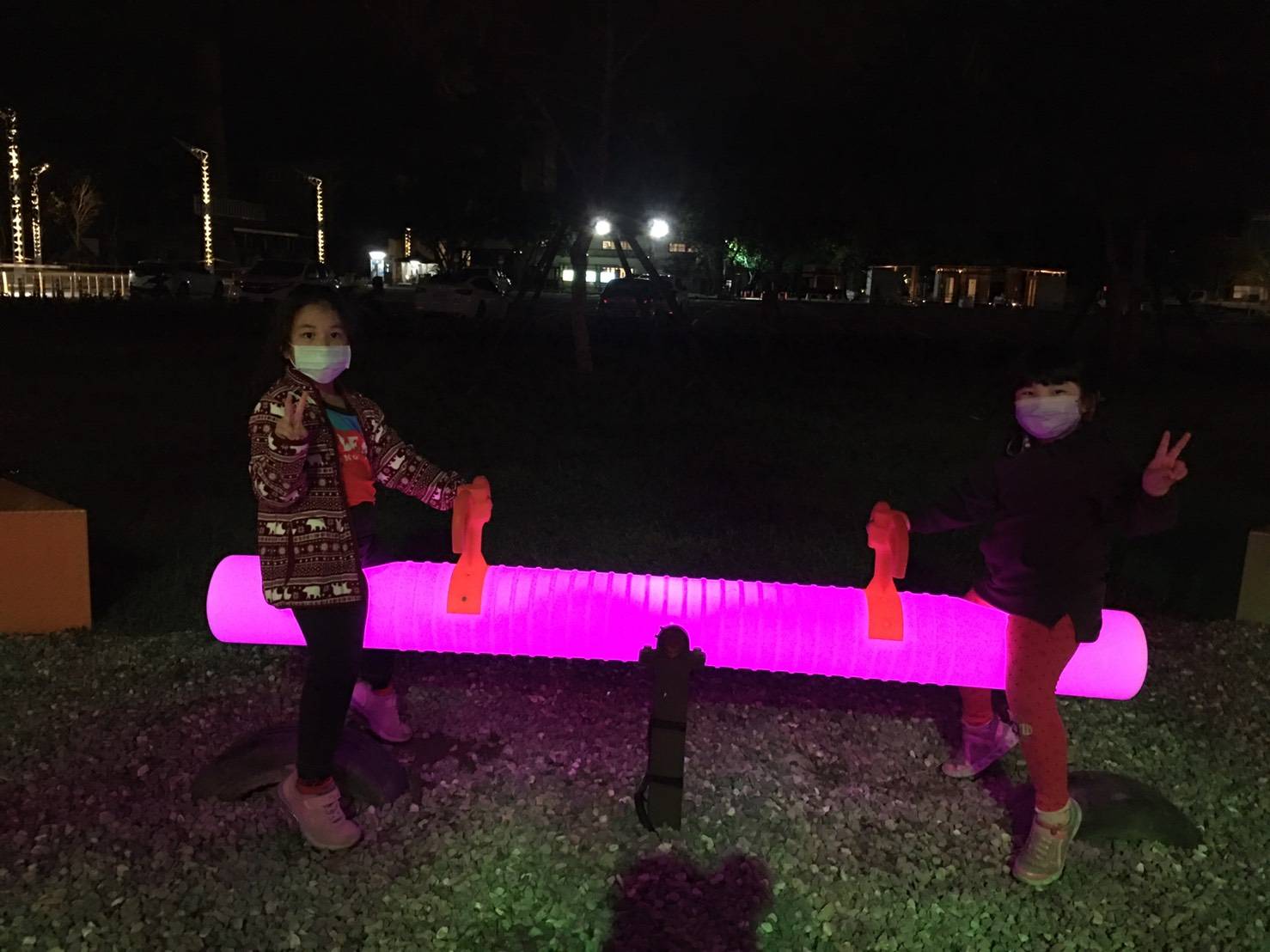 中興文創意園區夜間燈景