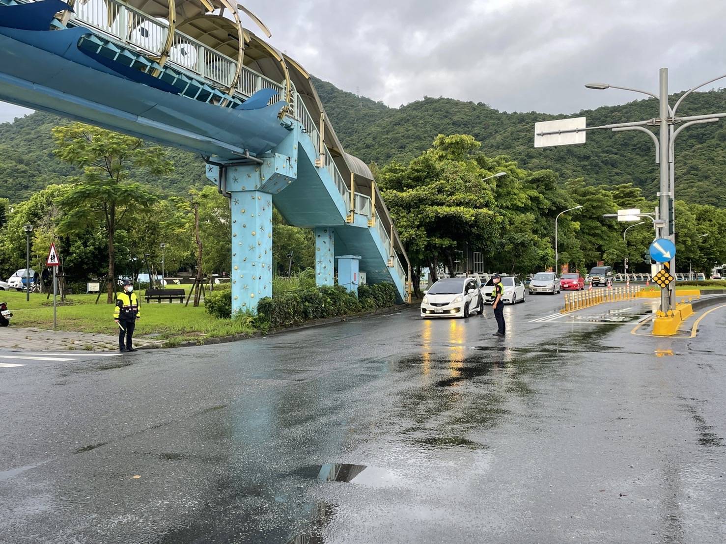 蘇花路廊車流