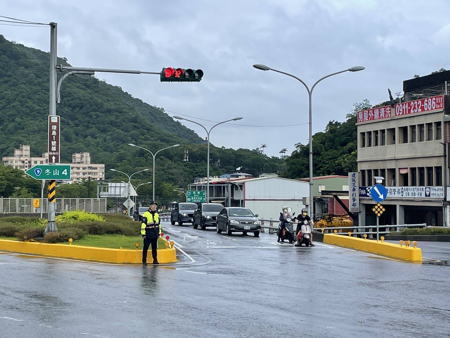 蘇花路廊車流