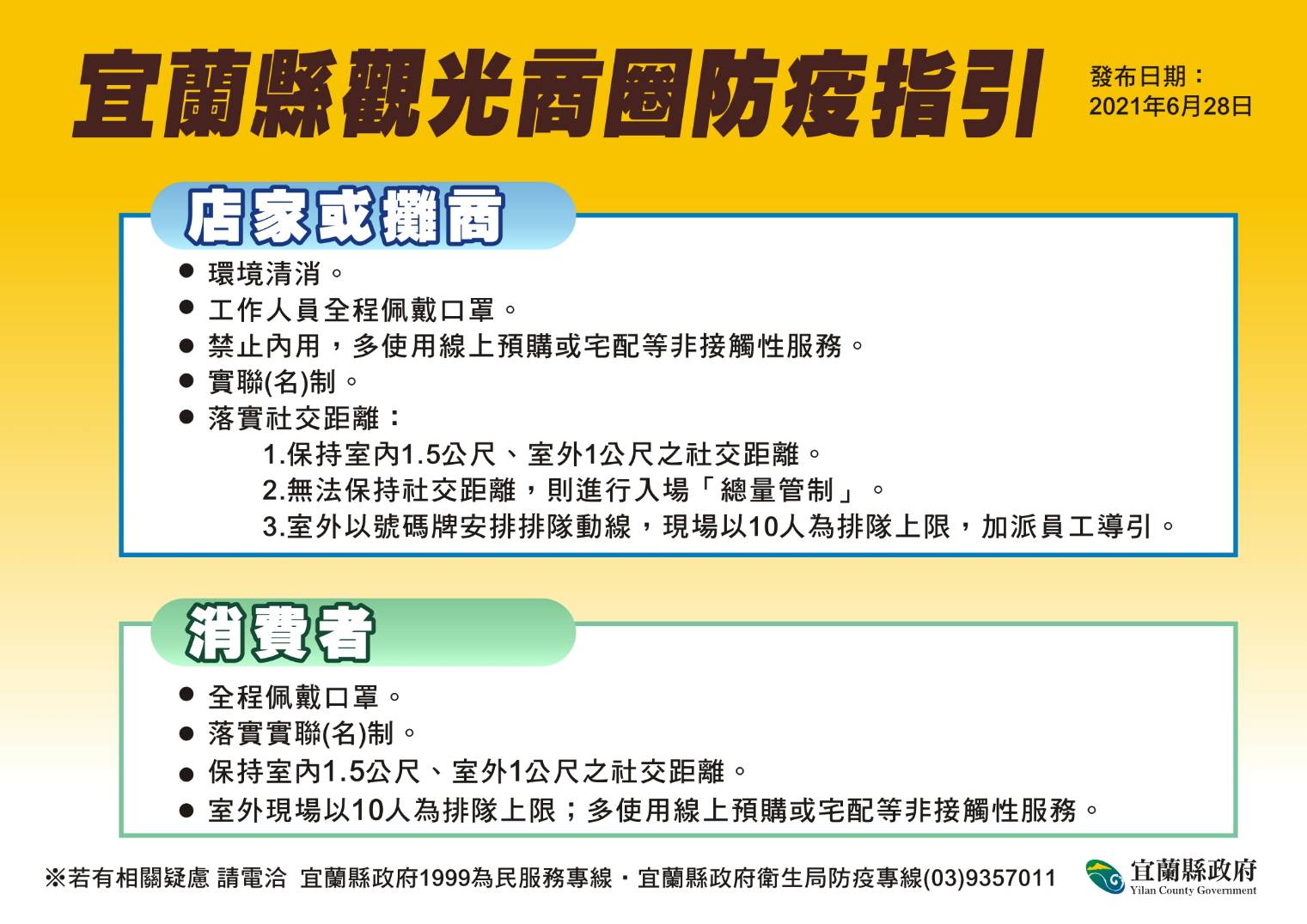 縣府強化觀光商圈防疫