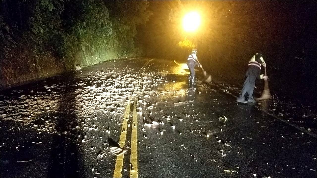 蘇澳局部地區淹水及土石坍塌