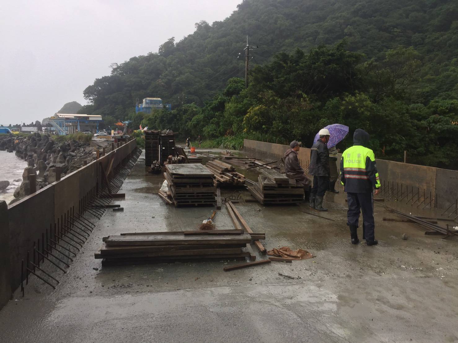 蘇澳局部地區淹水及土石坍塌