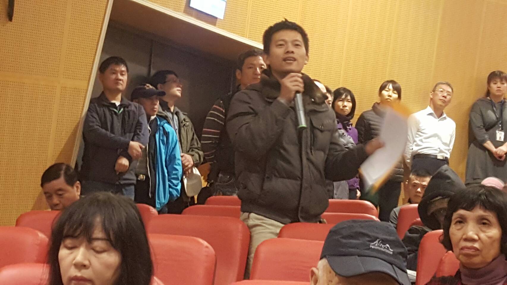 勝洋水產負責人徐志雄對反對興建農舍的言論不以為然