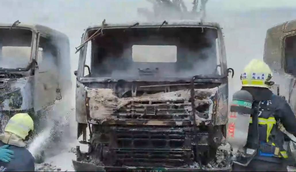 香中路某貨運公司無故遭祝融