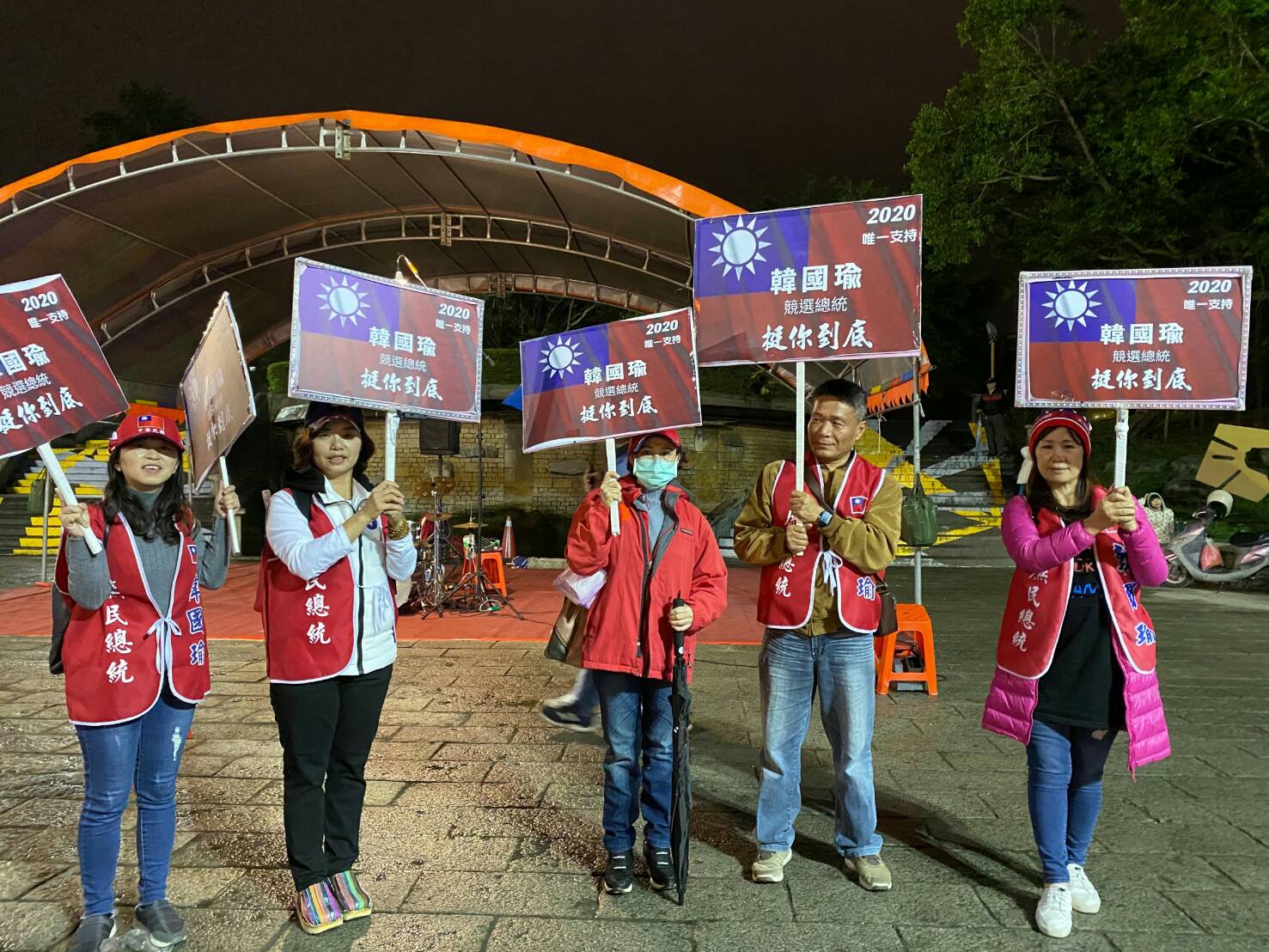 韓國瑜尚未至 韓粉庶民兵團已先行