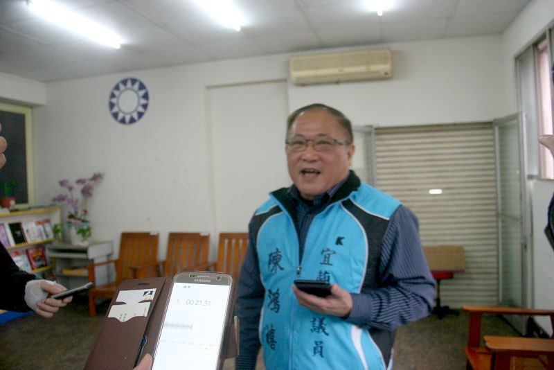 民黨羅東鎮長候選人民調出爐，陳鴻禧得知自己失利不願發表任何意見。