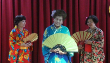 96歲的林美質老師表演日本舞蹈