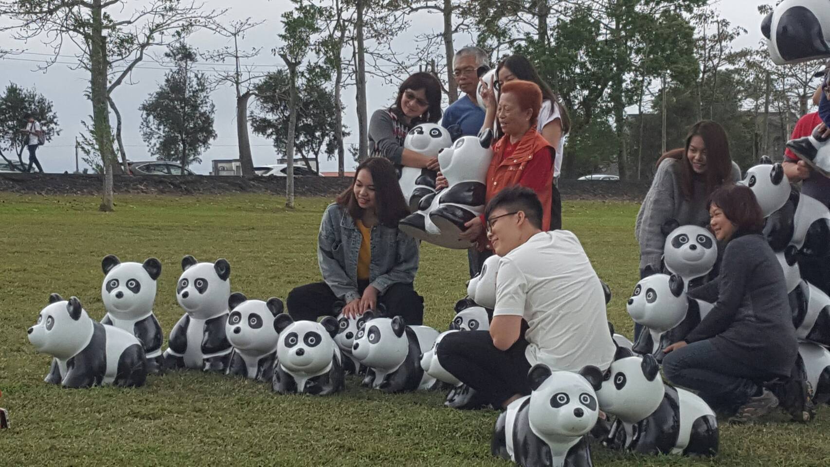 貓熊出沒竟成網紅 三星安農溪畔打卡新景點