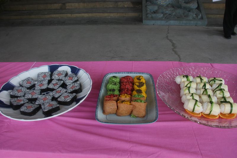 五結農會家政班用越光米製作壽司日本人最愛