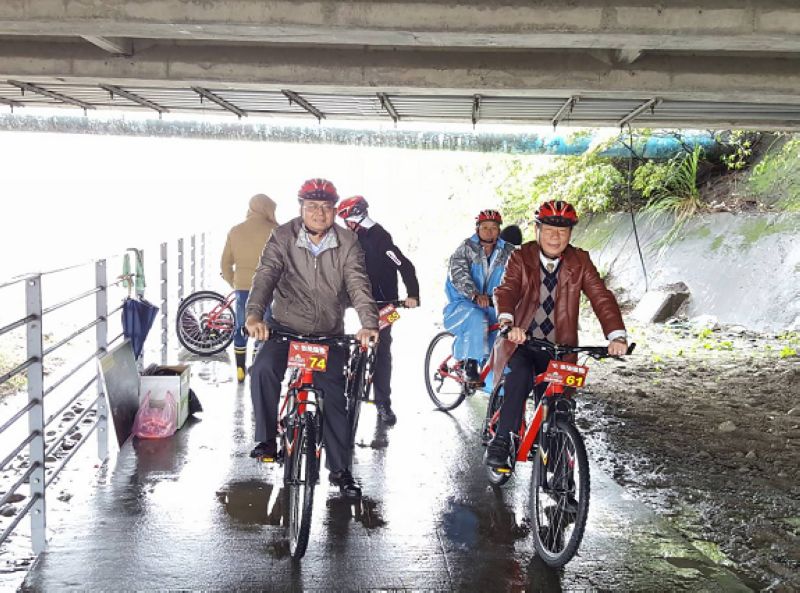 蘇澳鎮長陳金麟歡迎全國各縣市車友到蘇澳騎鐵馬逍遙遊