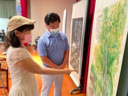 頭城藝文秋季書畫展 展出在地書畫家俞素卿作品