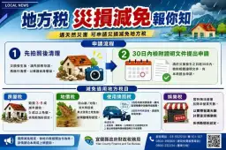 巴威颱風恐釀災損～財稅局提醒三步驟申請稅捐減免