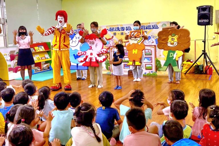 麥當勞叔叔校園宣導 肥皂勤洗手.腸病毒遠離我【影音新聞】