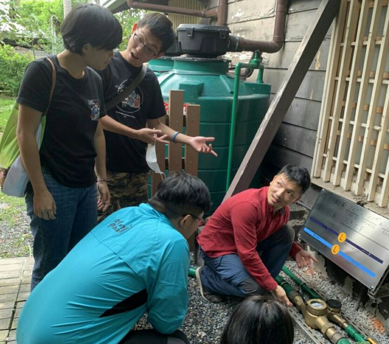 羅東林業園區建置雨水回收系統  每年收集雨水710 噸再利用