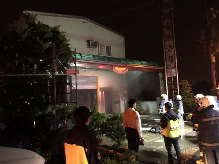 冬山鄉珍珠村一家機電顧問公司晚間發生火警